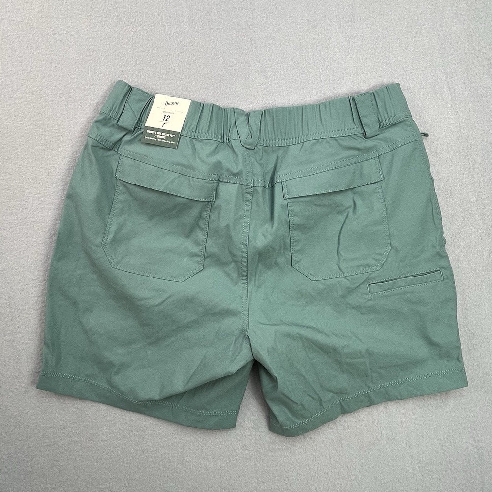 NEW Duluth Trading Co Womens Size 12 Dry on the Fly 7" Shorts Teal Blue - Picture 4 of 4